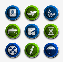 Set of Computer Icons graphics for web design collections.