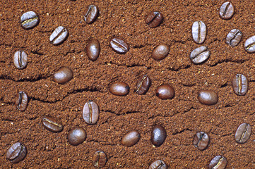 Texture of coffee