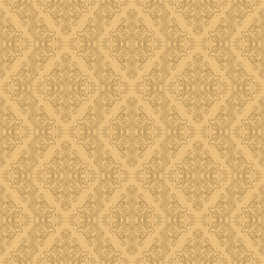 Seamless damask wallpaper