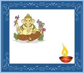 Ganesha Diwali Design