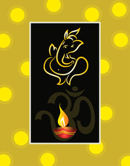 Ganesha Diwali Design