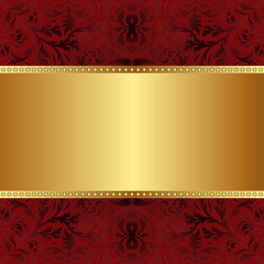 red gold background