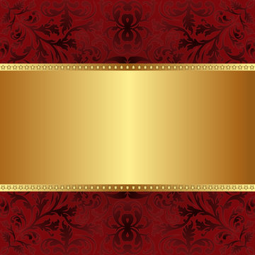 red gold background