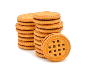 Cookies isolated on white background