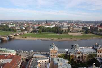 Obraz premium Ausblick auf Dresden