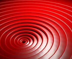 3d abstract glossy plastic circles