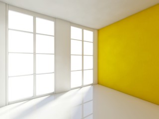 Fototapeta premium Empty room, 3d house interior