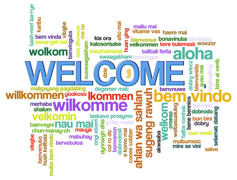 Welcome word tags