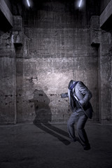 Ghostly invisible apparition