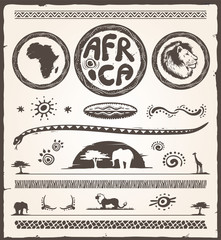 Africa Design Elements © zizar2002