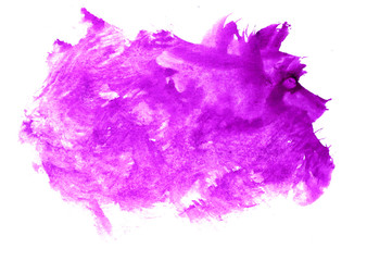 spot art watercolor purple square texture isolated on a white ba
