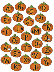 alphabet halloween