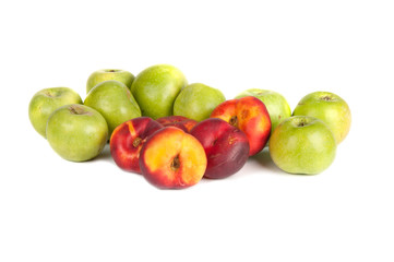 green apples and nectarines
