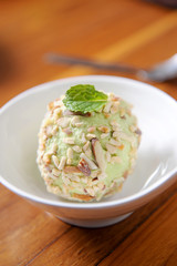 ice cream lemon and almond