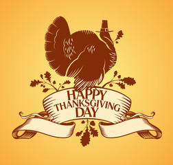 Happy Thanksgiving Day design template.