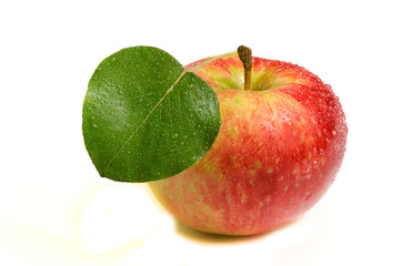apple on white