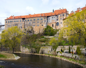 Obraz premium Spring view of Cesky Krumlov. Czech republic