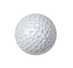 Golf ball on white