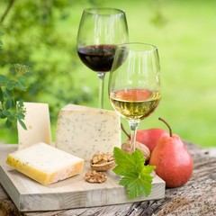 Käse und Wein