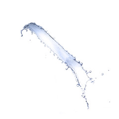 Fototapeta na wymiar Water splash on white background 