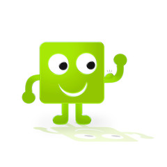 Grüne Figur - Muskeln
