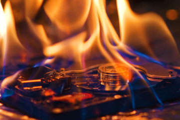 Computer hard disk burning
