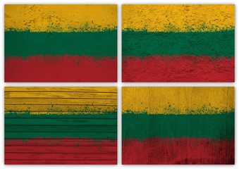 Lithuania flag collage