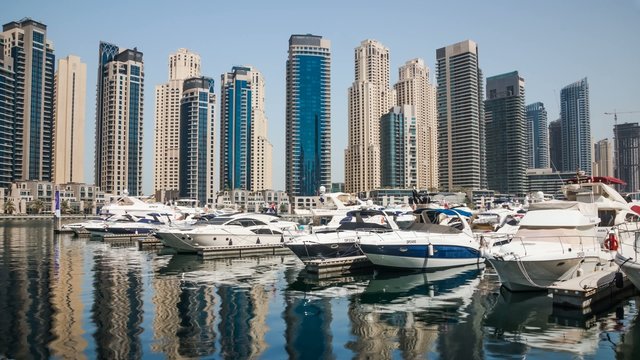 Dubai Marina Yacht Day 4K