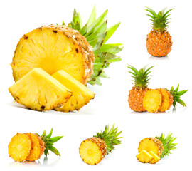 Pineapple on white background - 45710348