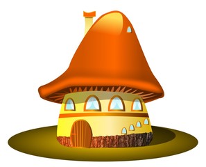 baśniowy grzybowy domek © bruniewska