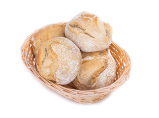 Basket with Bakery Products