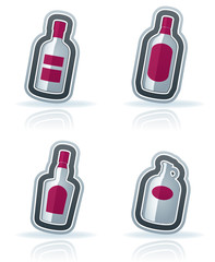 Alcohol bottles