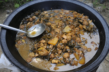 This is a very delicious meal of northern China, Da Guocai.
