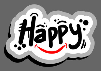 Happy sitcker