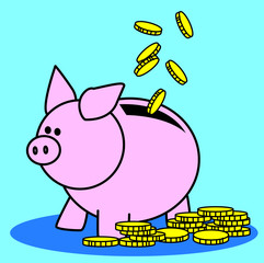 tirelire, argent, économie, fortune, fric, trésor, or