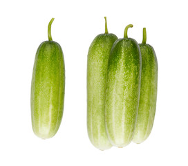 cucumber high ingredient and vitamins isolates on white