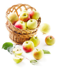 Apples in  basket