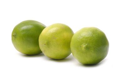 Three fresh ripe Limes