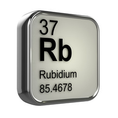 3d Periodic Table - 37 Rubidium