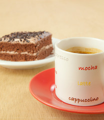 cake and coffee