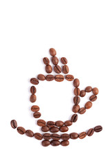 Coffee cup made of grains