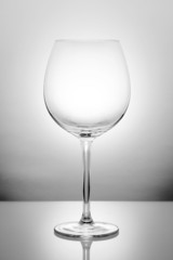 Empty wine glass