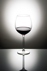 Red wine glass