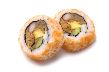 rolled Sushi close up