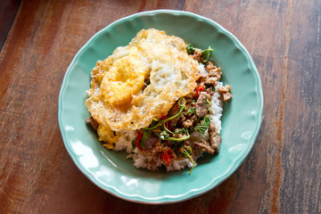 Thai food, kapao moo