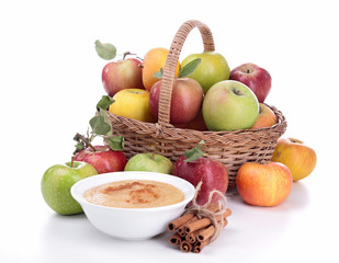 bowl of applesauce