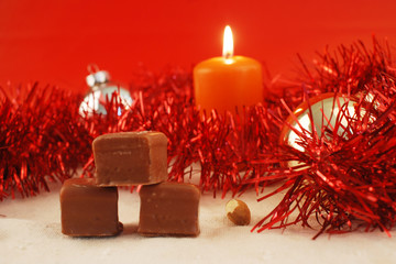 Dominosteine und Weihnachten