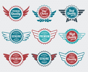 Premium Quality labels and badges