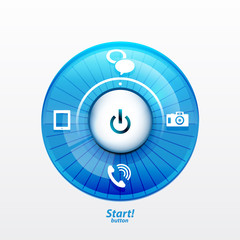 Power button with options