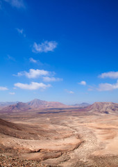 Northern Fuerteventura, view west from Montana Roja (Red mountai